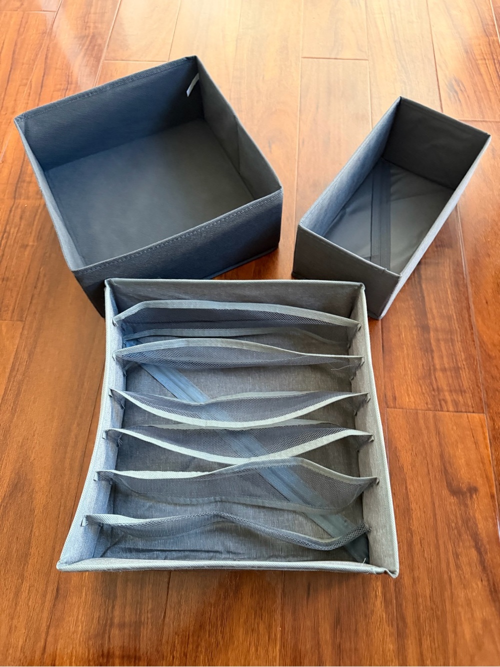 Gray Fabric Drawer Organizer Set - Home Storage & Organization